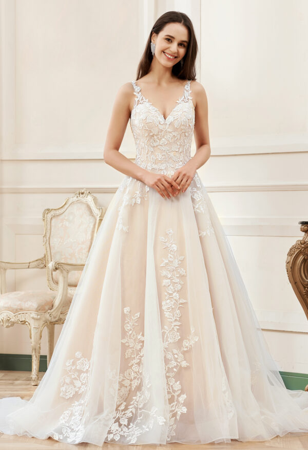 A line strap wedding dress best sale